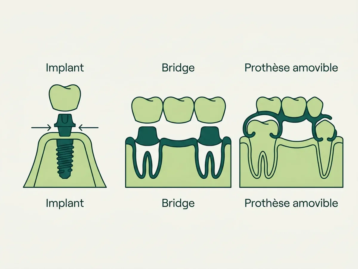Implant, bridge ou dentier : comment choisir