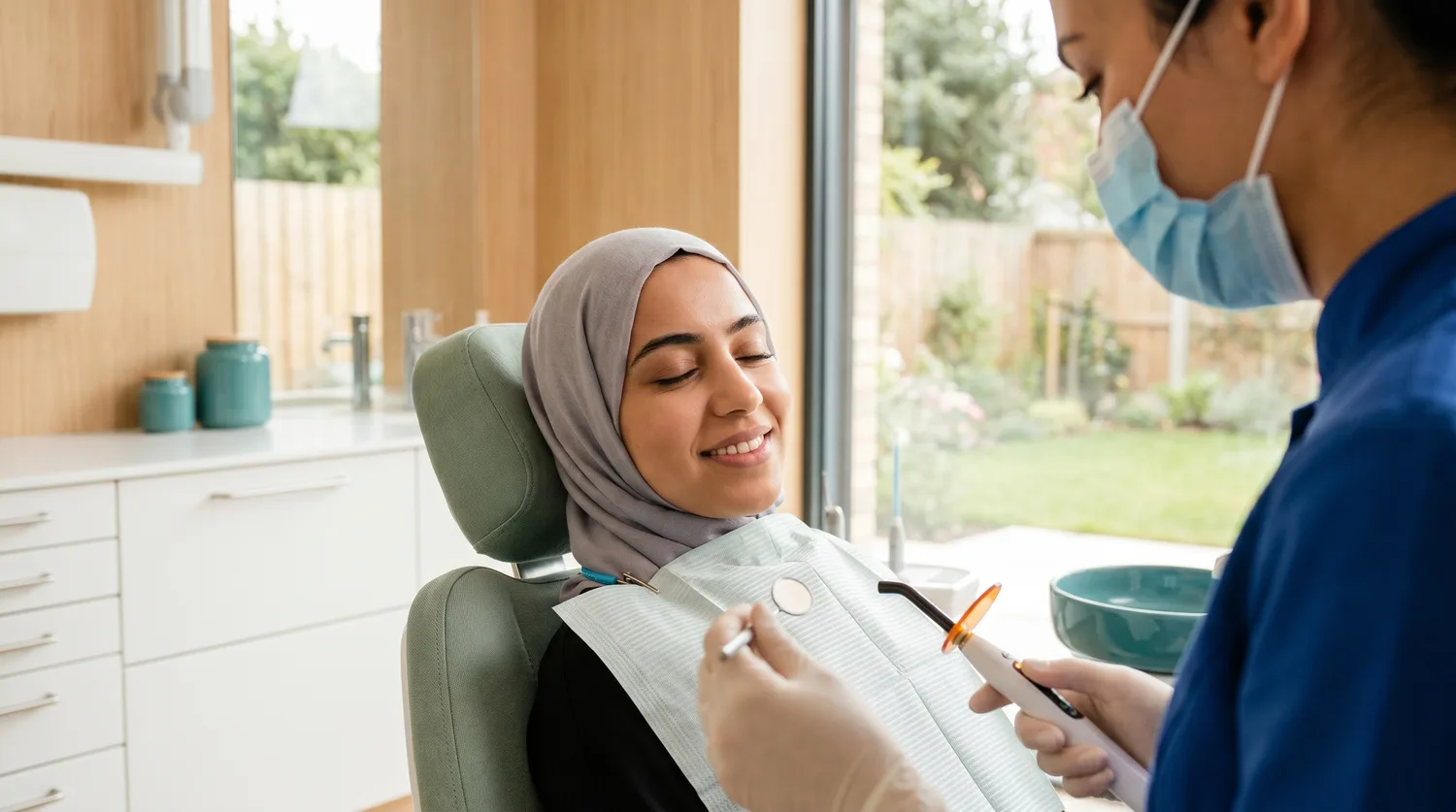 Soin d'une carie avec un composite esthétique, dentiste à Kénitra